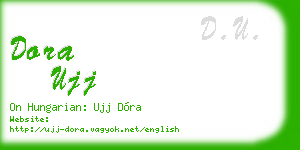 dora ujj business card
